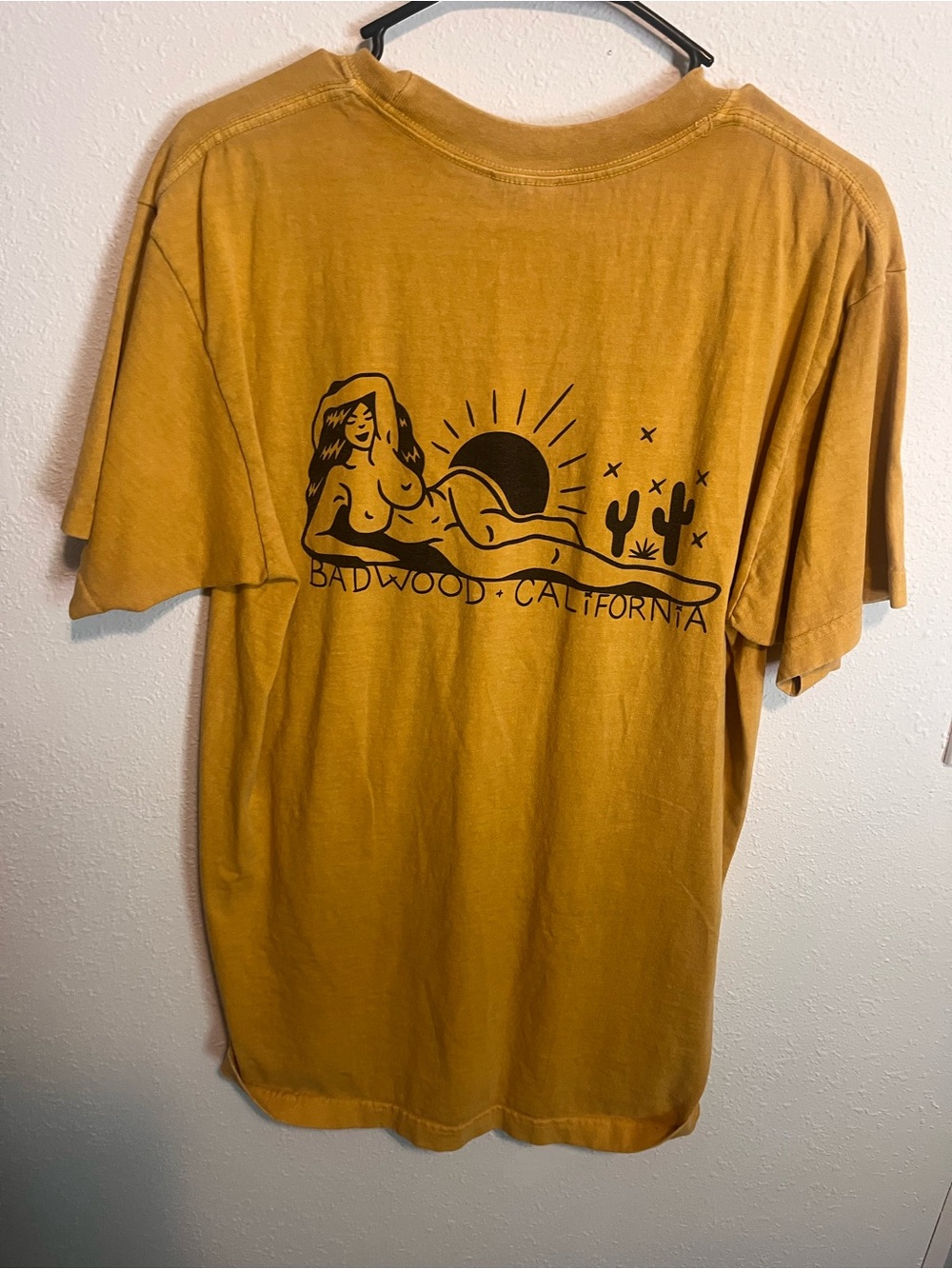Badwood California Mustard Graphic Tee - Women's Mustard Top